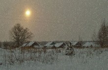 Зима / деревня зимой