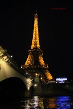 Ночной Париж / Фото с экскурсионного катера