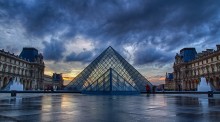 Louvre / Дождливый январский вечер в Лувре