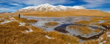 Южно-Чуйский перевал / Горный Алтай. Панорама 3 снимка.
