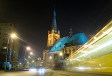 Ночной Щецин / ночная городская жизнь в польском городе Щецин
