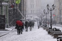 Внезапная зима в марте... / Москва, 19 марта 2014г.