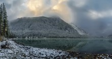 Мульта, первый снег. / Горный Алтай. Катунский заповедник.