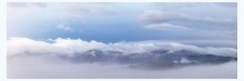 остров / Карпаты, утро, осень, туман, облака