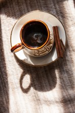 Чашечка кофе / Кофе и корица - хорошее сочетание