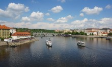 Прага / Чехия, вид с Карлова моста