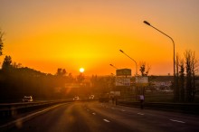 Городской закат / Санкт - Петербург, Пулковские высоты.