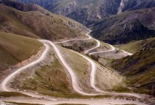 Горная дорога / Трасса Мургаб-Ош ГБАО Таджикистан