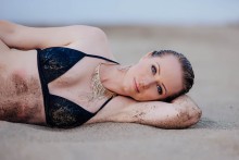 Irina / Beautiful girl on the beach