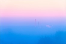 МКК / Туманное утро, вид с замковой горы.