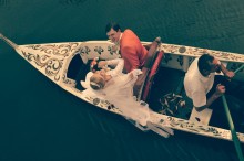 Свадьба / вода и лодка и свадьба