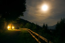 &nbsp; / Лунная ночь над Альпами
