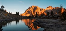 утренний свет / горное озеро Лимидис