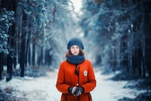 Портрет Анастасии / Портрет девушки в морозный ноябрь.