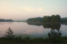 Озеро просыпается / Раннее августовское утро