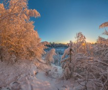 Снежное царство. / Ленинградская область, поселок Коробицыно, горнолыжный центр.