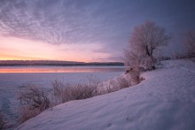 Зимнее утро на реке / январь -25С