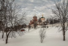 Зимний вечер в Хотьково / Покровский Хотьков женский монастырь