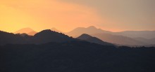 Горы в междуречье Тересвы и Теребли / Вечер в Карпатах
