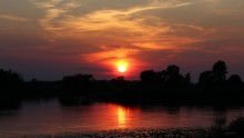Закат над озером Великое / Успел заснять заходящее Солнце над красивым озером в один из летних вечеров ..