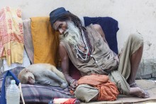 Спящие в Варанаси / Неподалёку от Асси Гхата. Варанаси. Индия