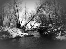 река / зимние пейзажи