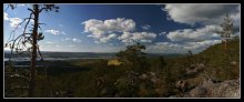 Laplandia / Вид с горы Aavasaksa, Финляндия. Сшито 6 кадров.