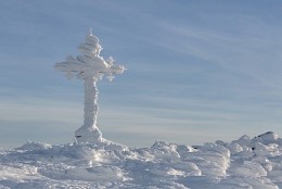 Ключ к Вечности / Сибирь, Шерегеш, Крест, Гора, Обледеневшие