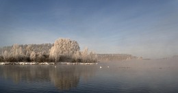 Зимнее утро / Озеро Лебединое