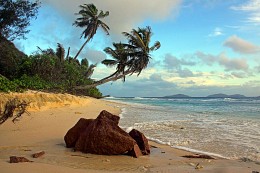 Остров Ла Диг / Утро на острове Ла Диг. Сейшелы