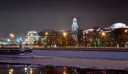 Разный Киевский вокзал ночью / Ночные снимки