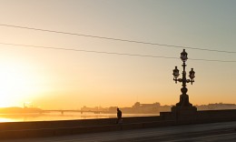 Встречающий рассвет... / Утро, Троицкий мост, Питер