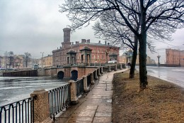 Питер, мартовский пейзаж / Фонтанка, Старо-Калинкин мост