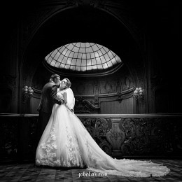 B&W wedding photo / ***