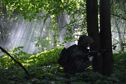 Страйкболист / Страйкболист на одной из игр в Лосином Острове