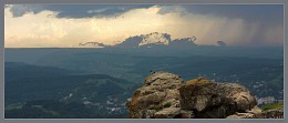 Битва Драконов / Гроза на горизонте, наблюдаемая с вершины горы Красное Солнышко. Кисловодск. Северный Кавказ