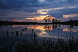 &nbsp; / Боярка, Украинабоярка озеро сумерки заборье
