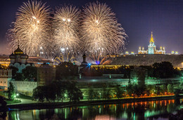 Красивая Москва / 2-ой день конкурса фейерверков &quot;Калейдоскоп&quot;. Москва 2015 г.