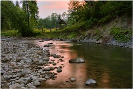 Ландскейп Ворохта / Карпаты, река, Ворохта