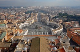 Над Римом... / Рим-2015. Вид с купола собора св. Петра