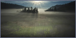 Лёгкий туман. / Утренняя природа Карелии. В погоне за туманами по заповедным местам.