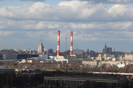 Осенний марафон / вид осени в москве