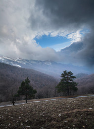 Вид с Чучельского перевала / Крым. Бабуган яйла