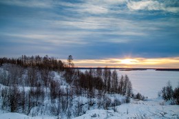 Восход на Печоре / утреннее фото