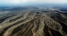 Пустыня Наска, Перу / Полет на Сессне над пустыней. Высота ок 800 м.