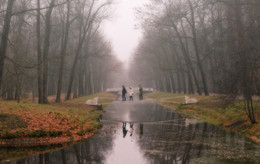 Трое на мосту / Пушкин, осень 2014