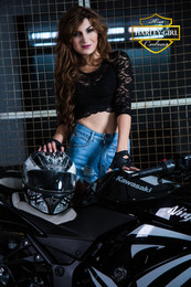 harley girl / Юля Славная фотосессия с мотоциклами