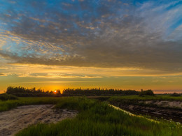 на закате / беларусь