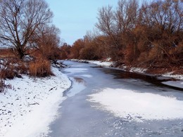 Первый лёд / На реке Цон в селе Знаменка появился первый лед, значит скоро начнется зимний лов рыбы