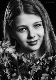 Portrait. / Portrait of a beautiful girl.